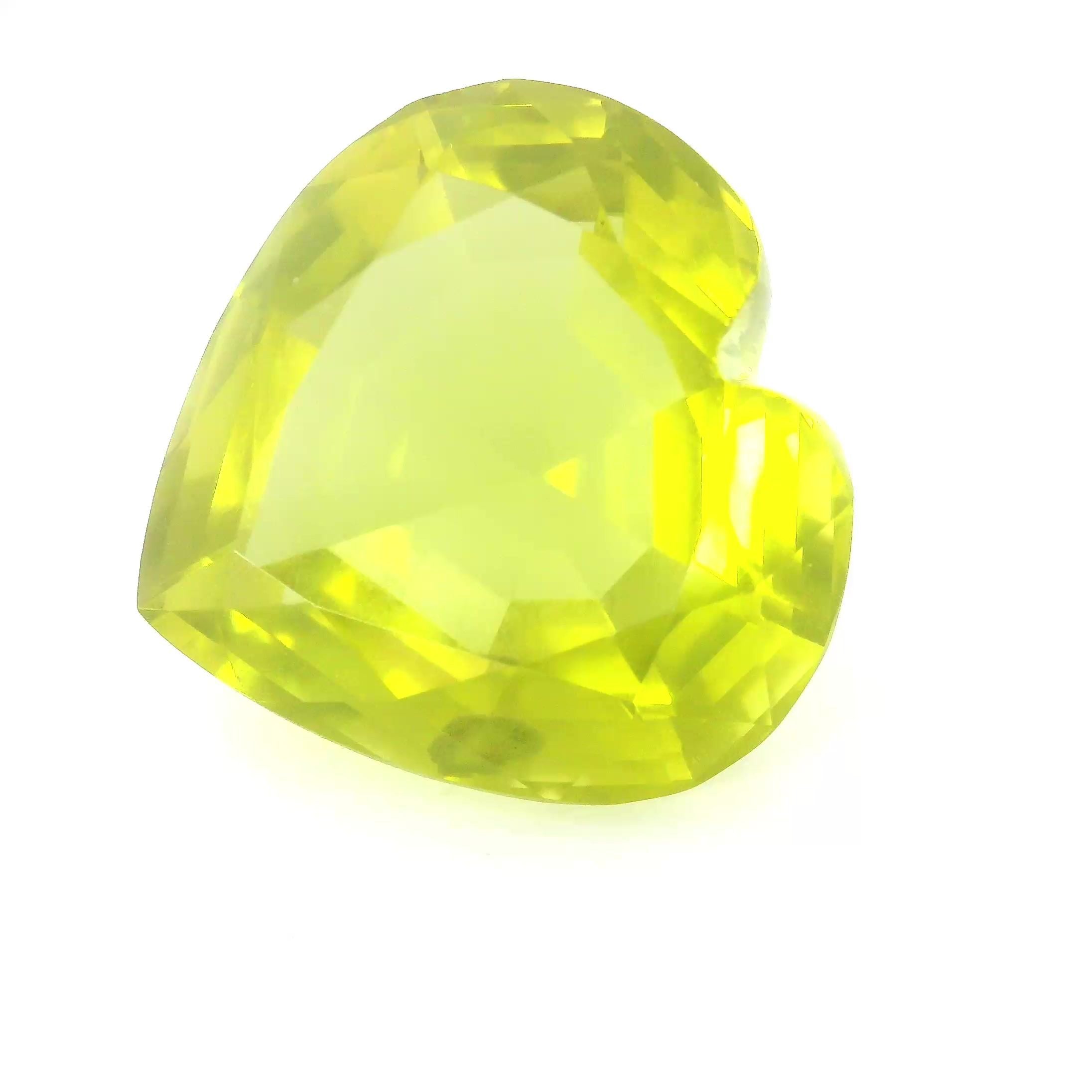 Quartz Yellow Heart 16.79ct